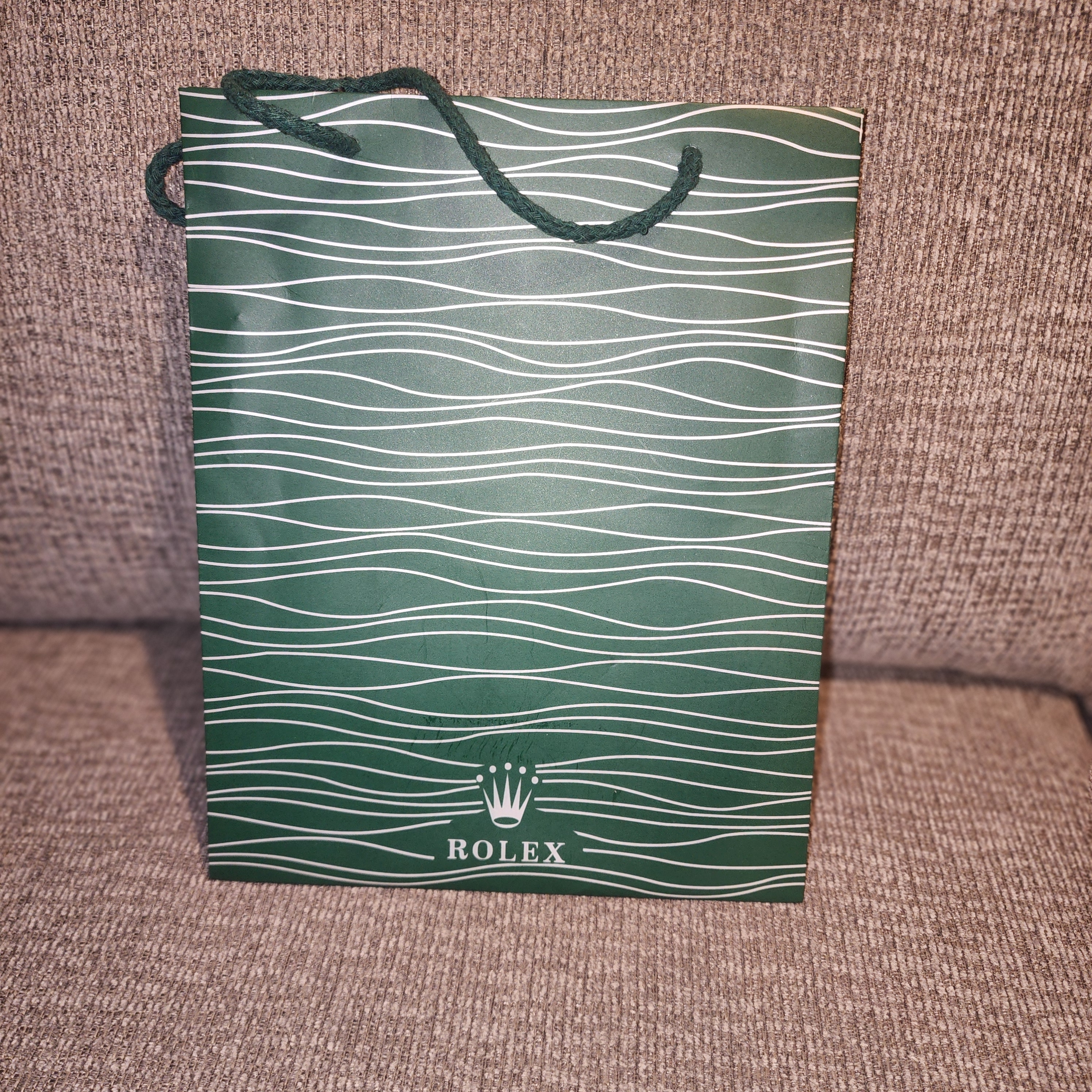 Rolex Green Wave Pattern Gift Bag Rolex Green Wave Pattern Gift Bag
